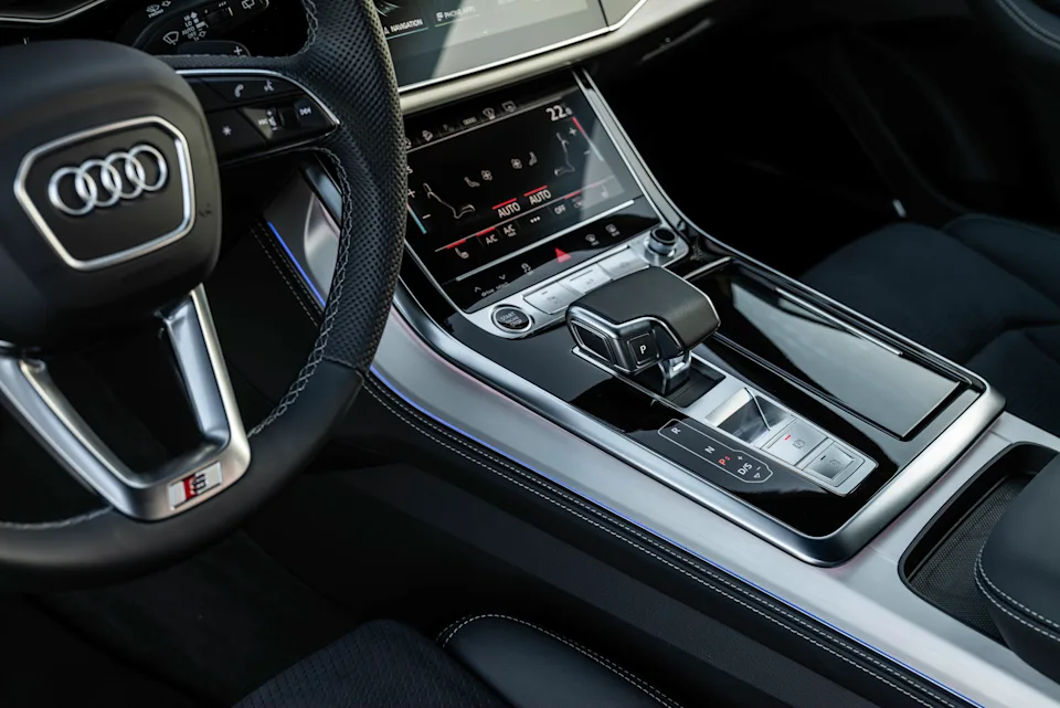 Audi Q8 (current gen) center console. Source: Audi MediaCenter A236022.