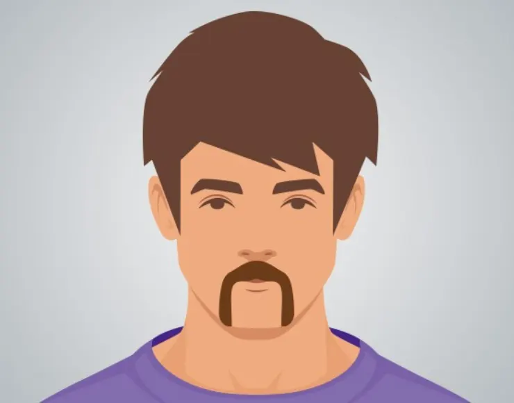 Bigote afeitado: el bigote de herradura