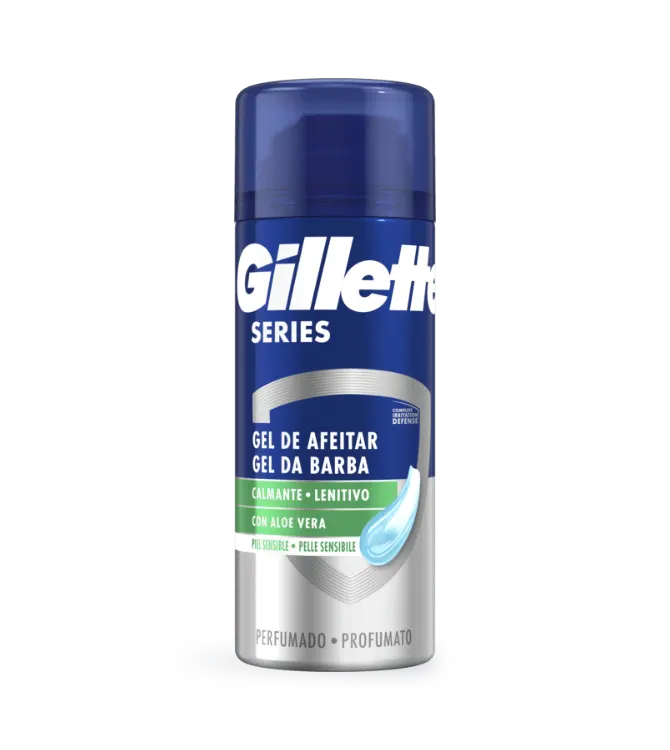 Gillette Series Gel De Afeitar Calmante Con Aloe Vera