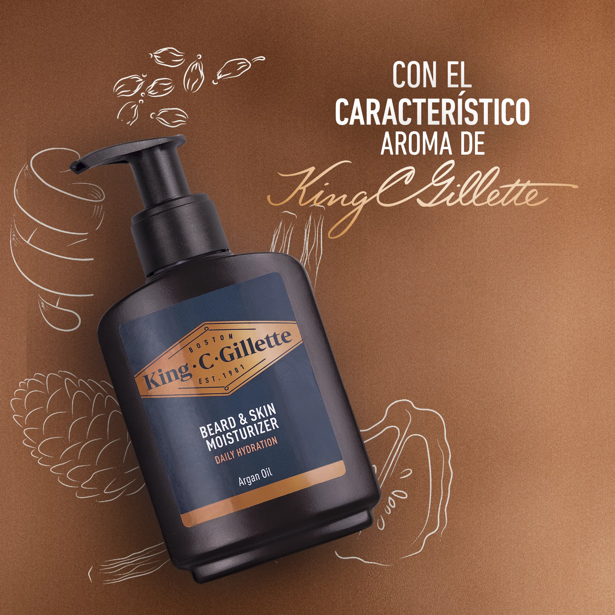 King C. Gillette Crema Hidratante Para Cara Y Barba
