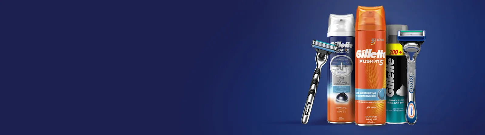 Mükemmel bir tıraş için Erkek Tıraş Ürünleri Gillette'den