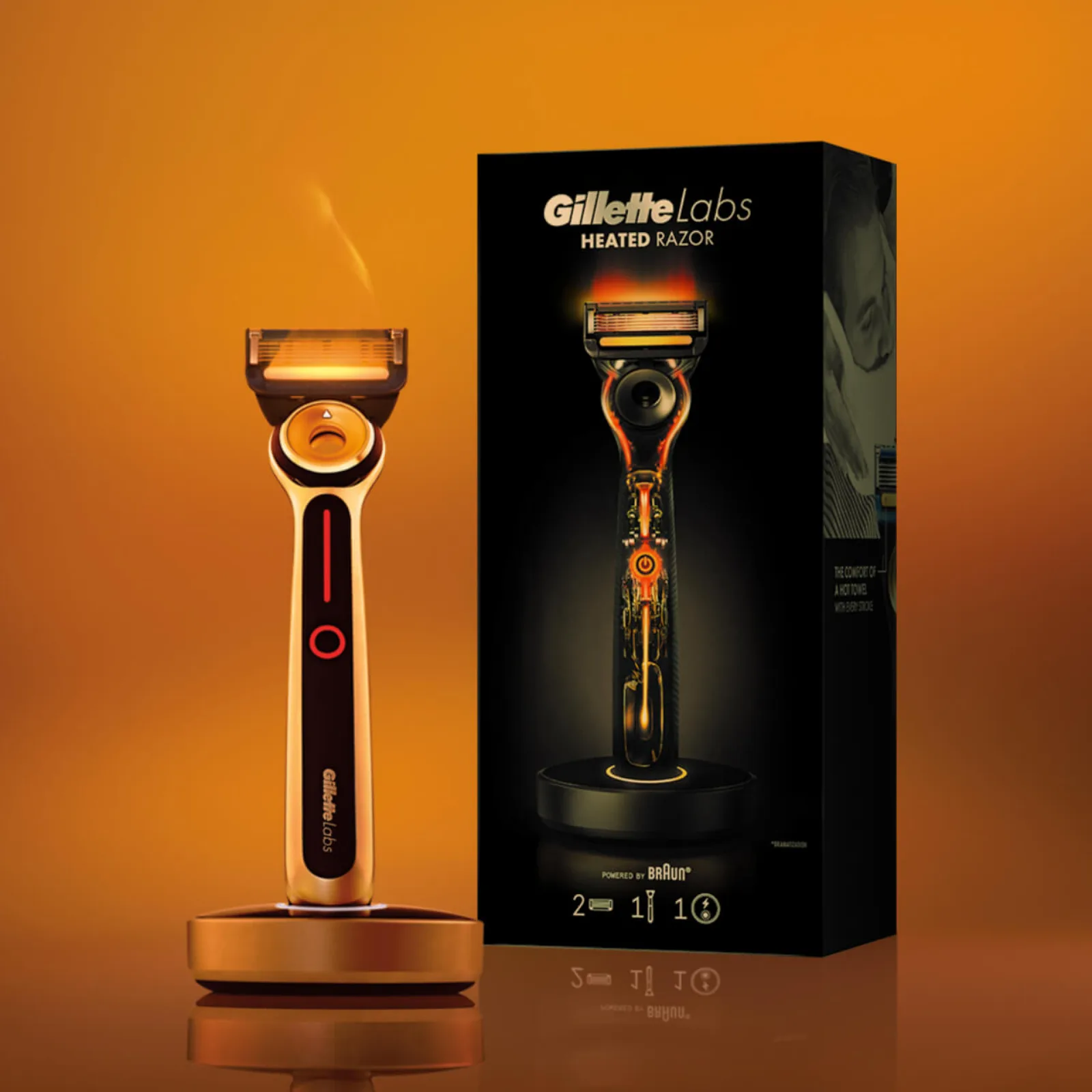 Kit de afeitadora térmica Gillettelabs para hombre