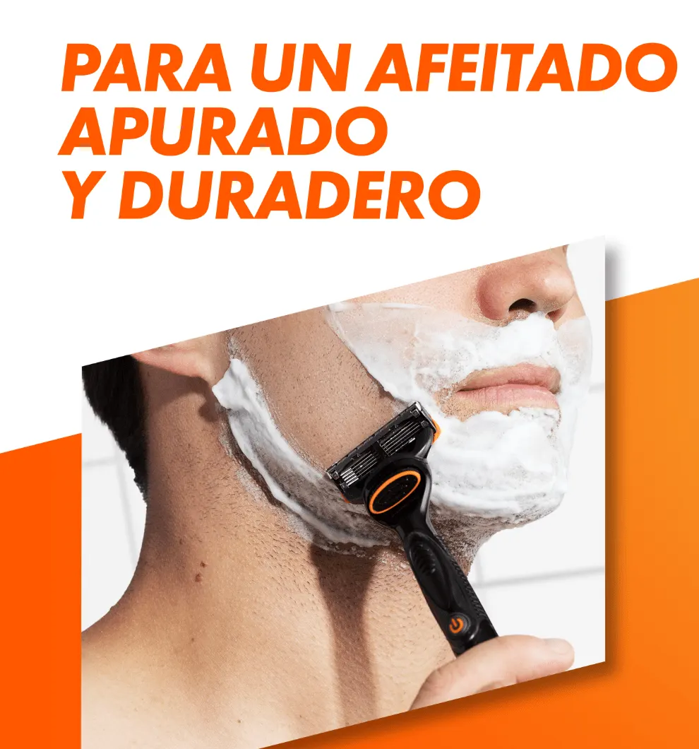 para un afeitado apurado y duradero