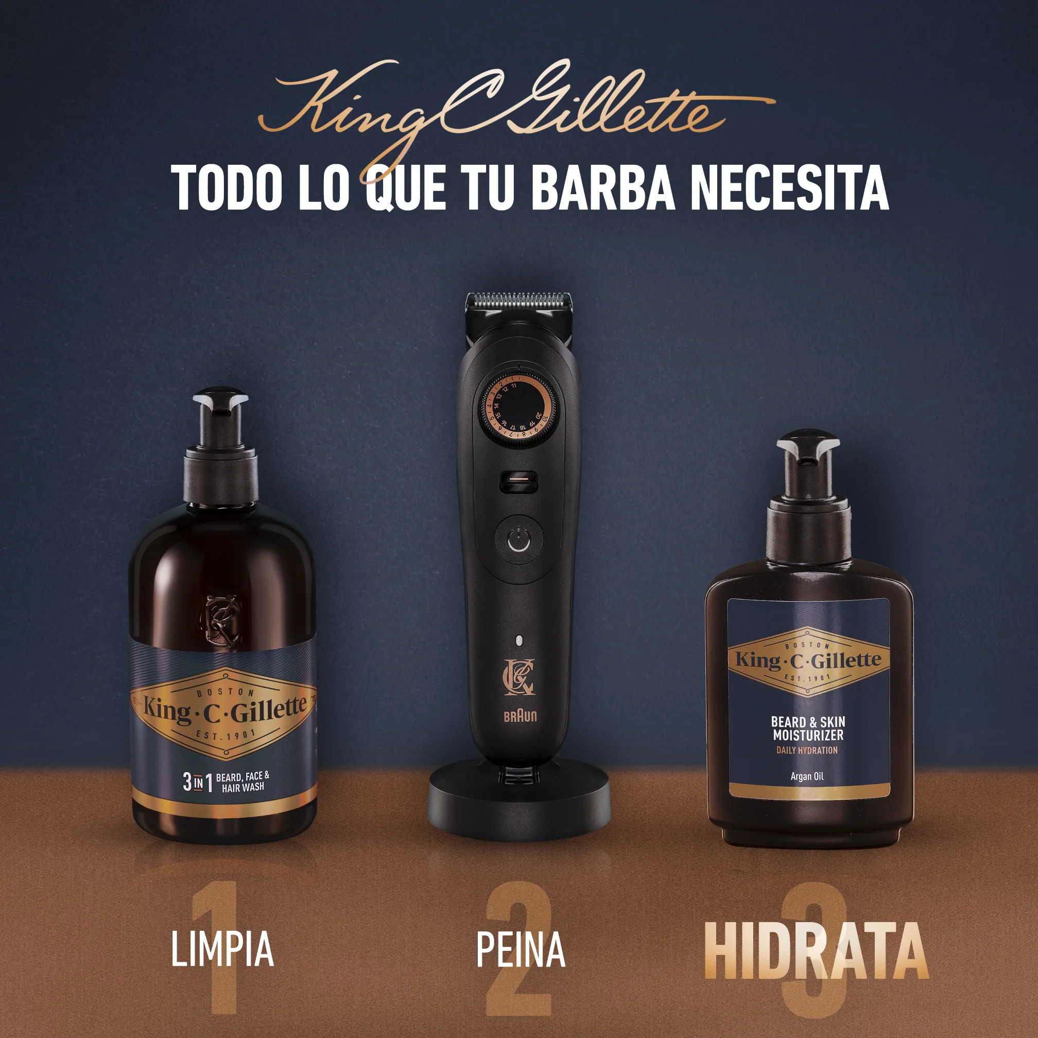 King C. Gillette Crema Hidratante Para Cara Y Barba