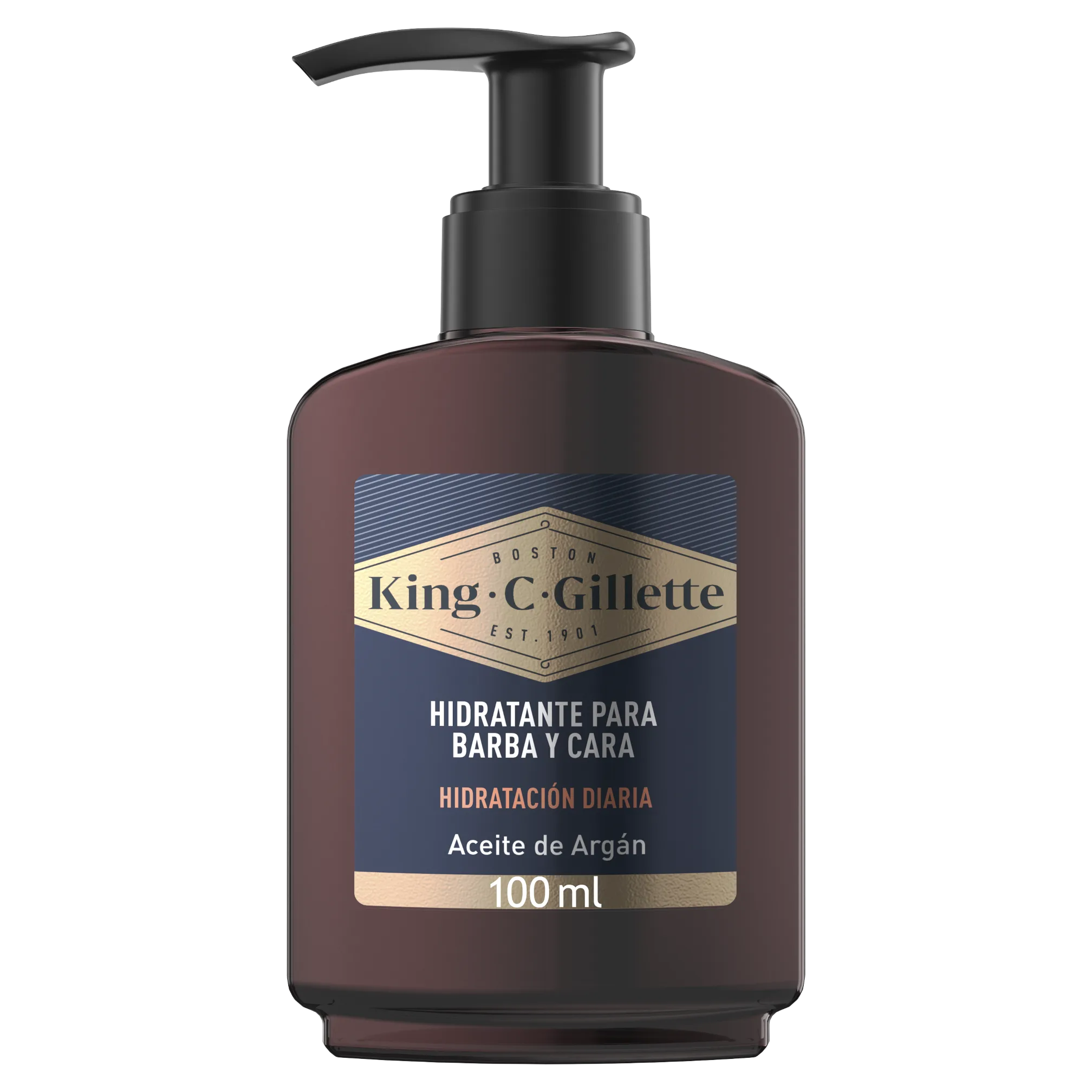 King C. Gillette Crema Hidratante Para Rostro Y Barba Incipiente