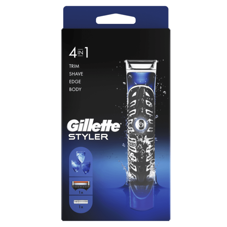 Gillette Styler 3 en 1: Afeitadora, Recortadora Y Perfiladora