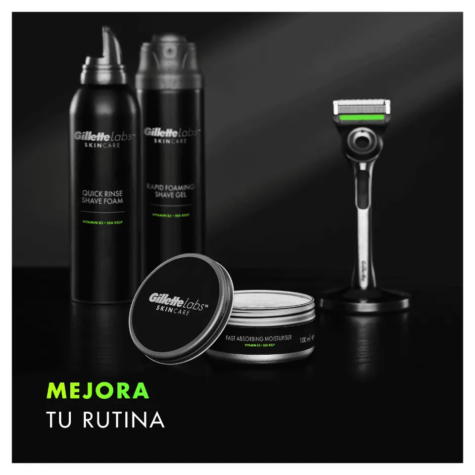 Crema hidratante Gillette Labs - mejora la rutina de afeitado