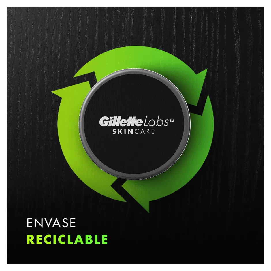 Crema hidratante Gillette Labs - envase reciclable