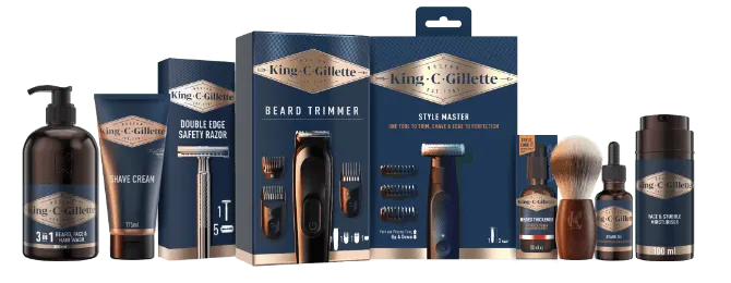 King C Gillette - en ny serie som producerats av grooming pionjärer sedan 1901
