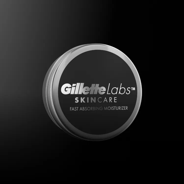 Crema hidratante de rápida absorción para el cuidado de la piel de Gillette Labs