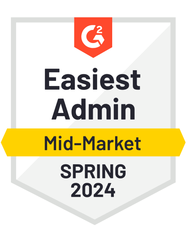 Logo - G2: Easiest Admin Mid-Market (Spring 2024)