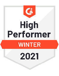 Award - Service Cloud (G2: High Performer - Winter 2021)