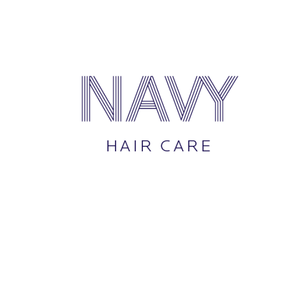 Navy Hair Care (Transparent - Top aligned)