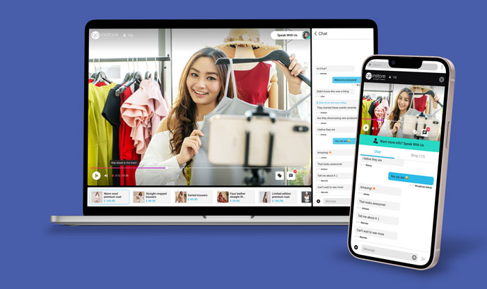 ShopStream on mobile and desktop