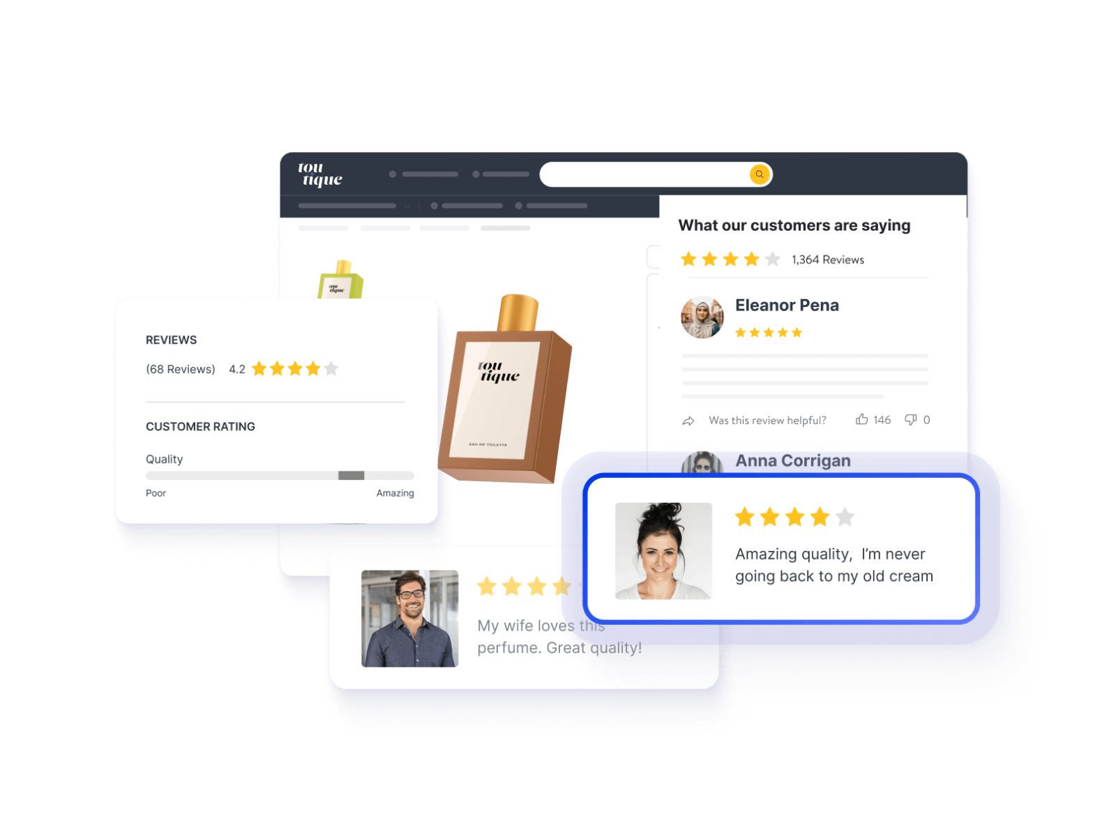 Emplifi - eCommerce Team Solutions - Amplify engagement and brand trust with customer ratings and reviews