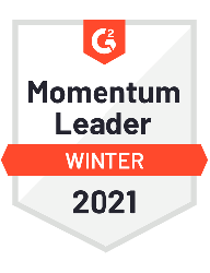 Award - Service Cloud (G2: Momentum Leader - Winter 2021)