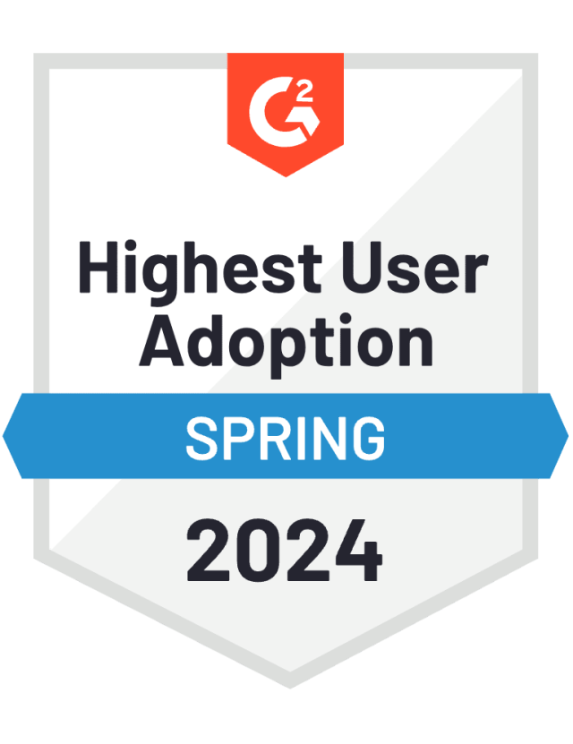 Logo - G2: Highest User Adoption (Spring 2024)