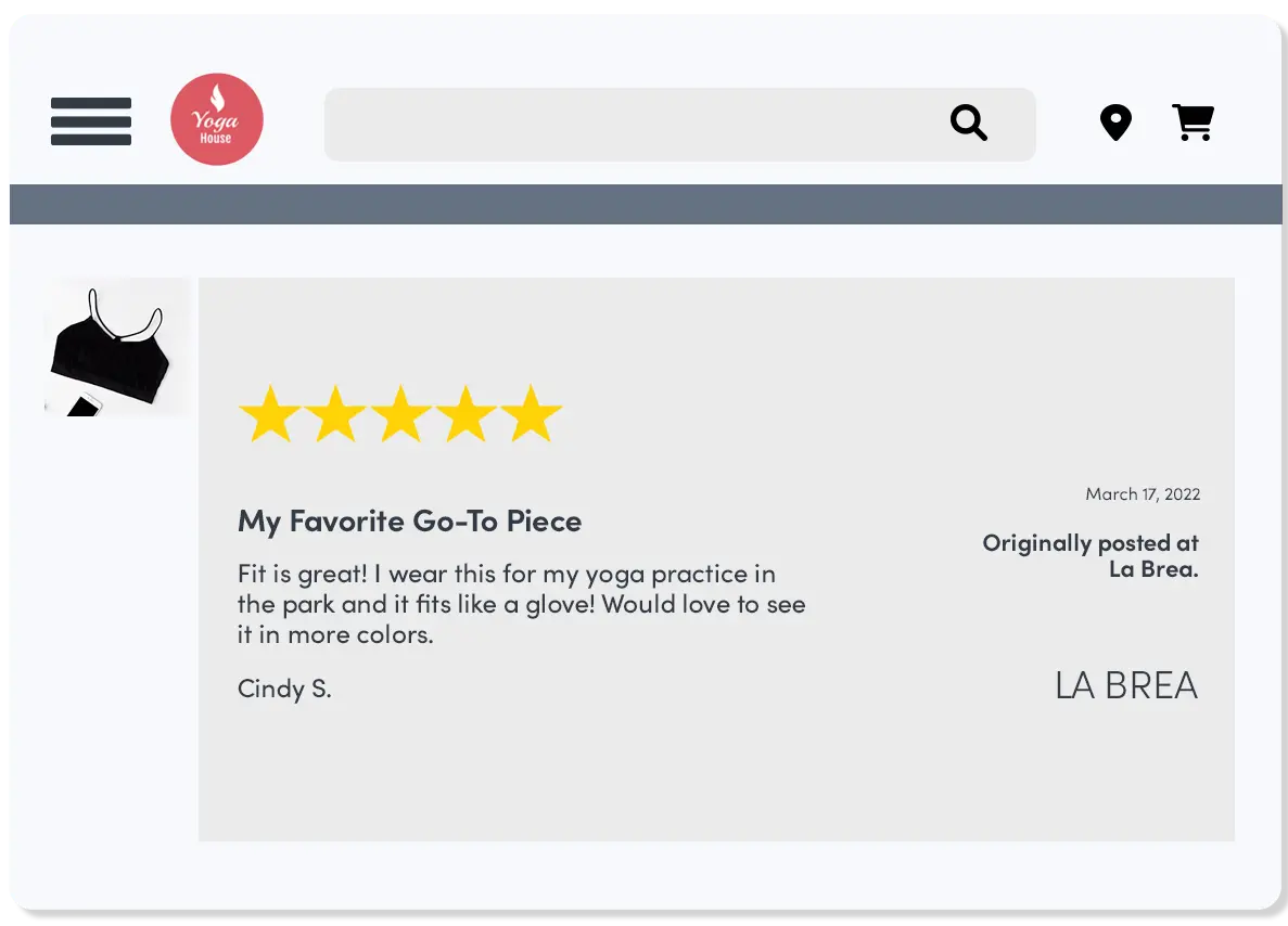 Pixlee TurnTo Ratings and Reviews Syndication