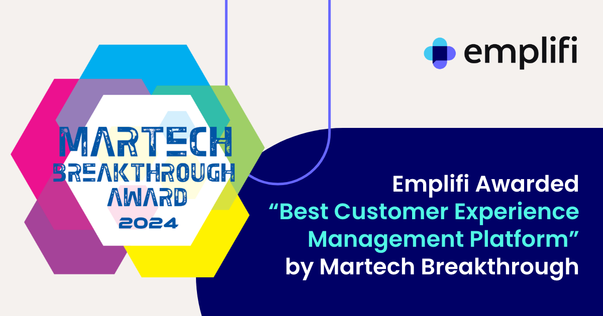 Emplifi Awarded “Best Customer Experience Management Platform” by Martech Breakthrough 