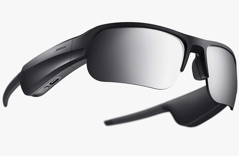 Black Bose sport open-ear audio sunglasses