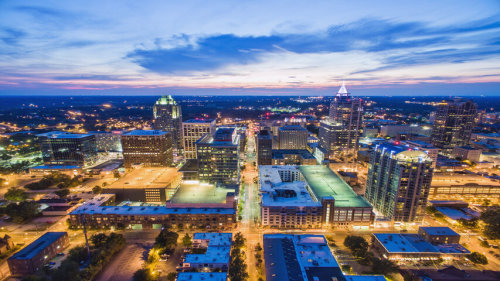 Raleigh is a beautiful growing city.