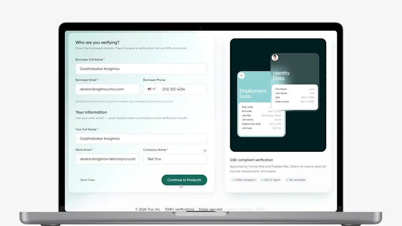 Draft order in the self-service verification flow
