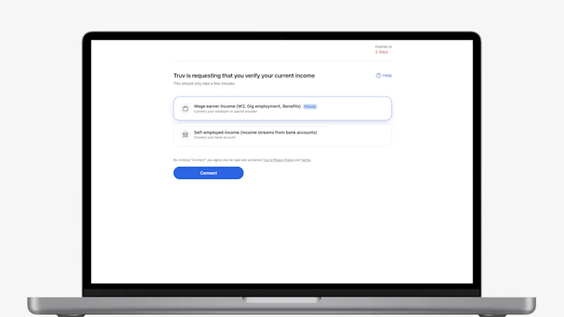 Redesigned Truv orders landing page