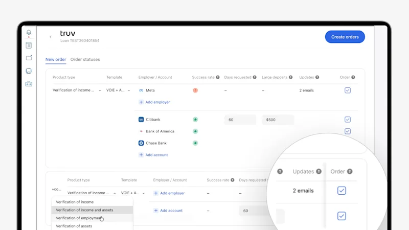 Multi-product checkbox in Encompass