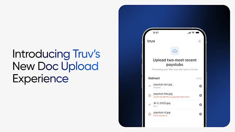 Truv's rebuilt income document upload experience
