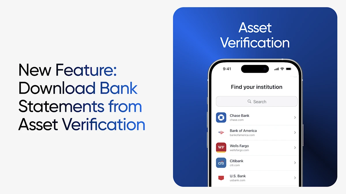 Access monthly bank statements from Truv Verification of Assets