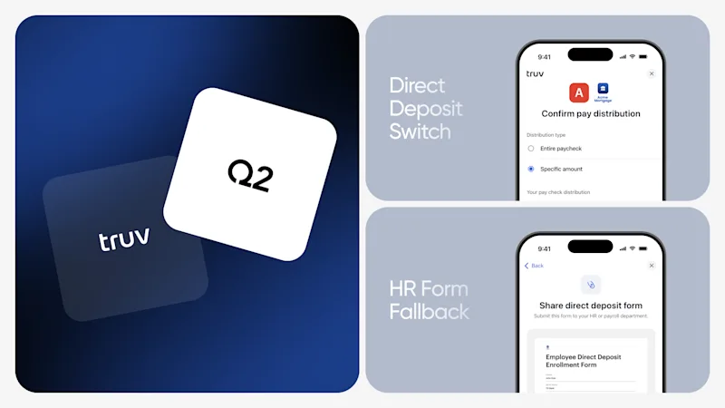 Truv and Q2 partnership announcement graphic