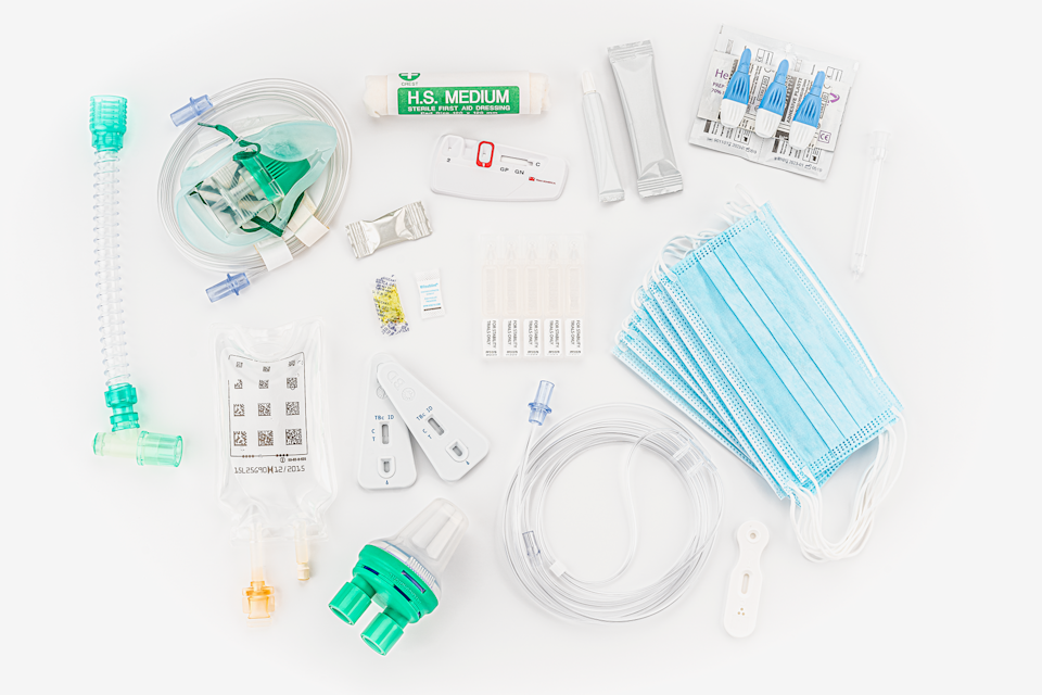 An assortment of pharmaceutical items