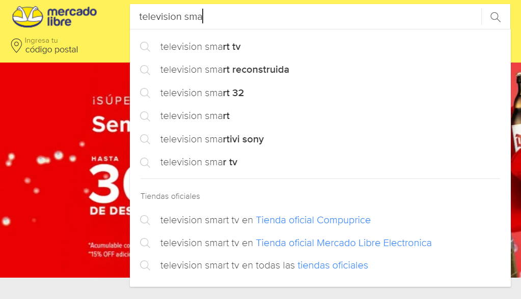 mercado libre autocompletado