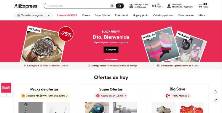 AliExpress Sitio