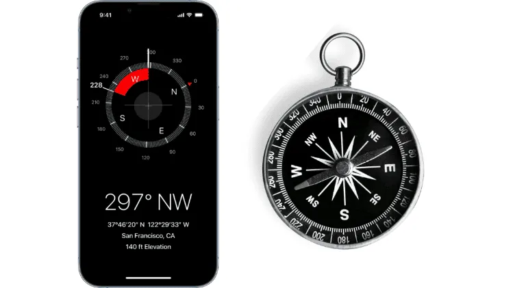 brujula iphone vs brujula real
