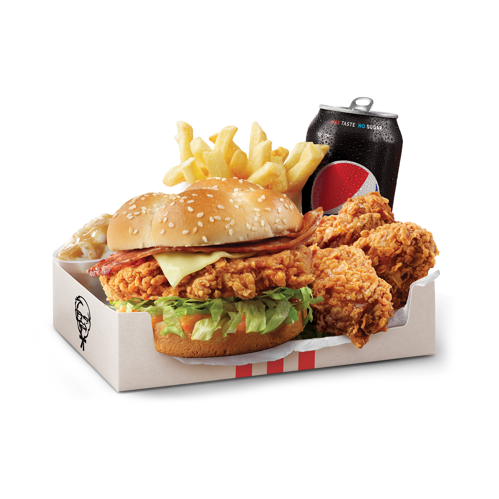 Zinger® Bacon & Cheese Burger Combo Burgers KFC Menu