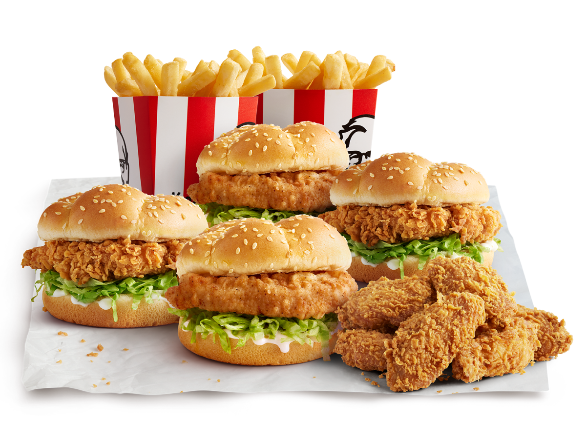 KFC - Family Burger Deal $24.95