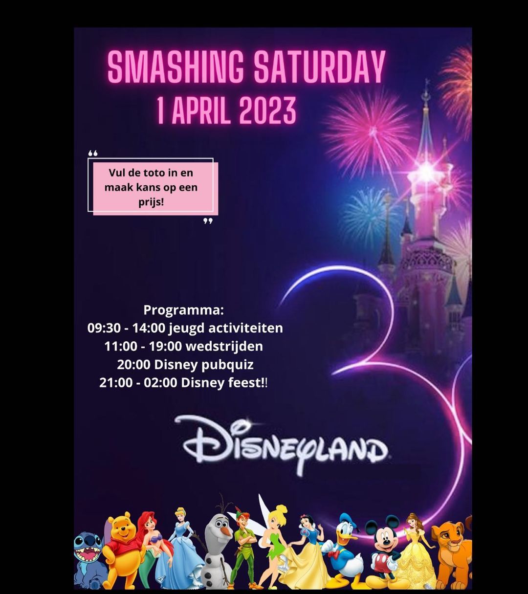 Smashing Saturday 1 april poster