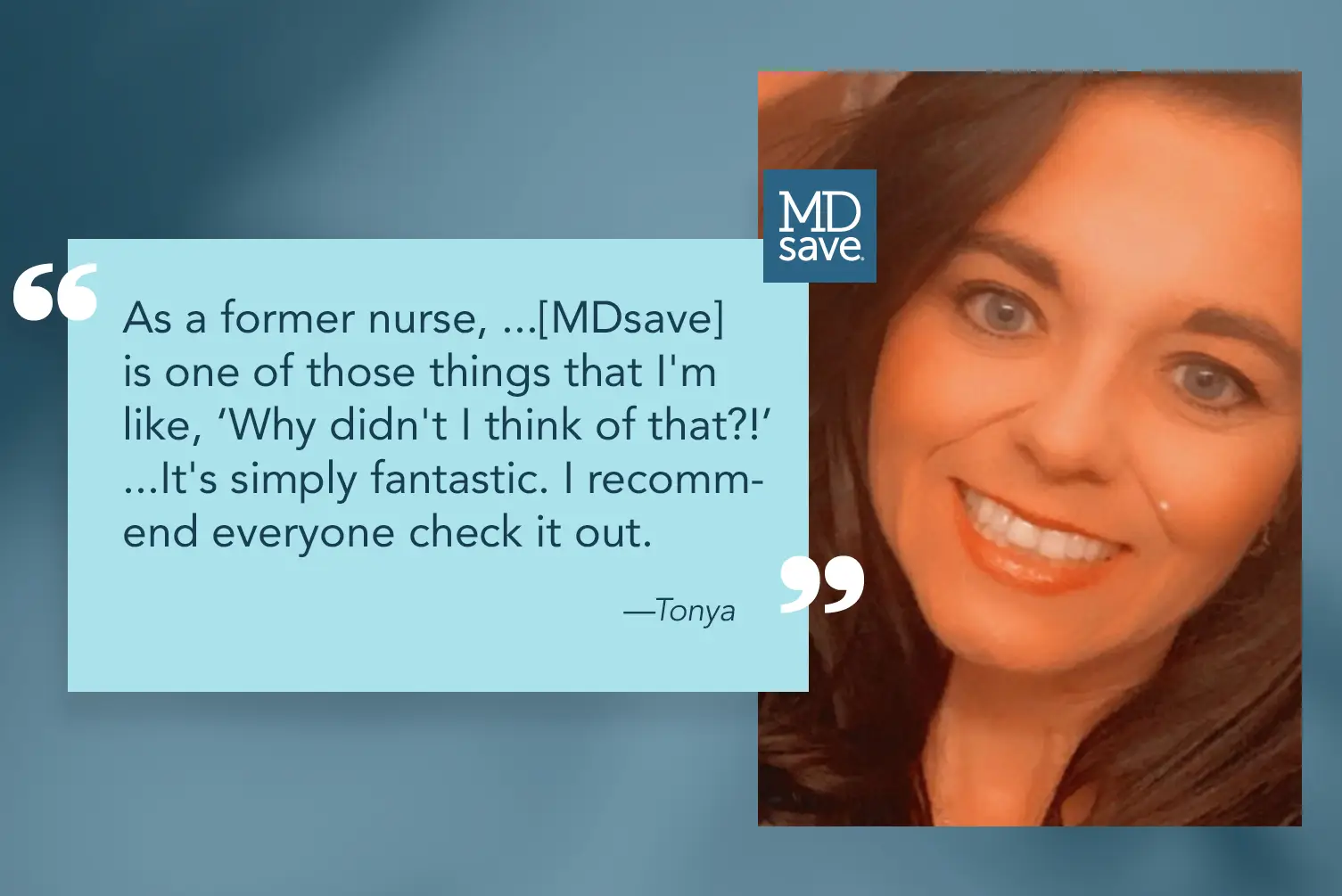 Tonya's Testimonial for MDsave