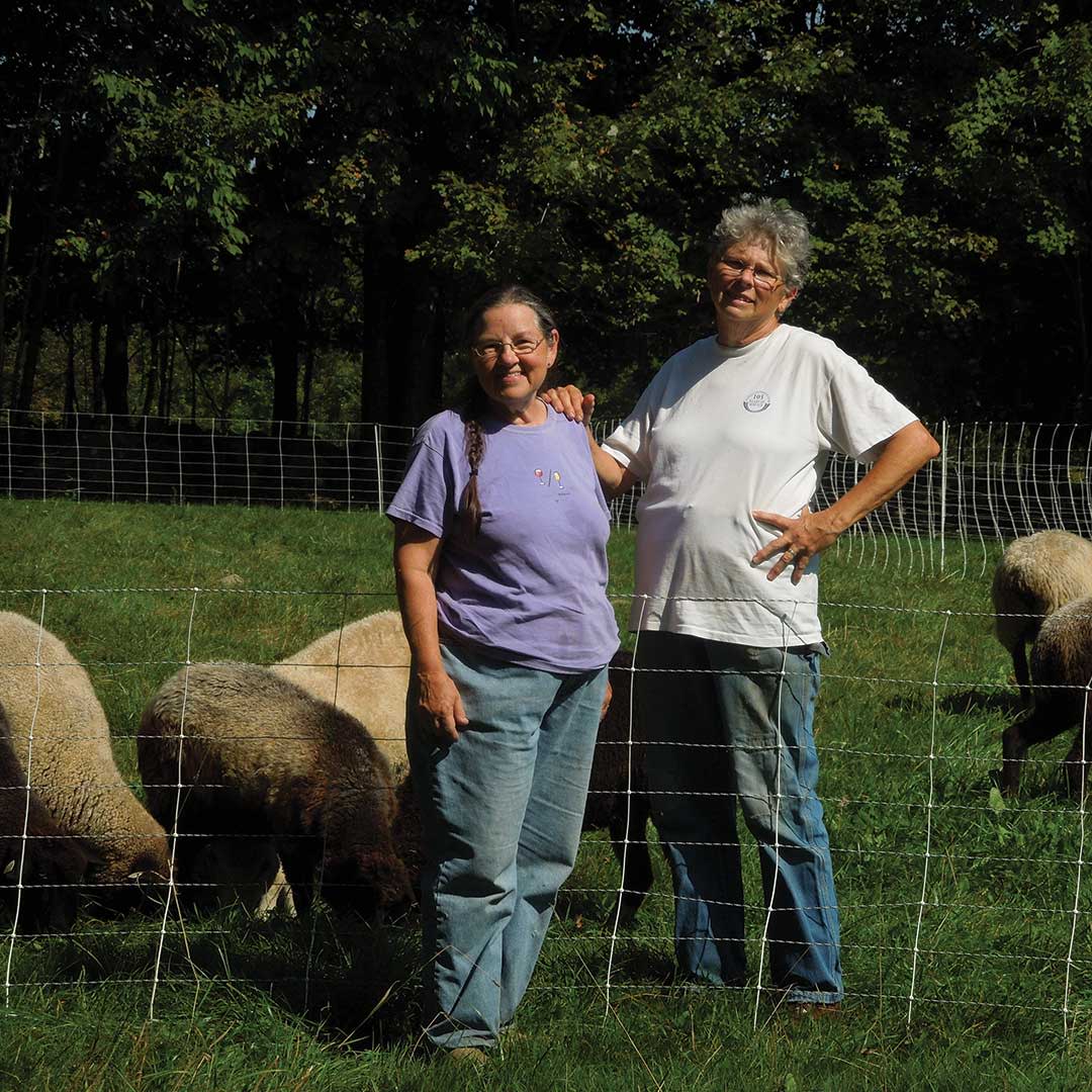 Martha Elkin and Mary Ann Haxton of A Wrinkle In Thyme Farm. 