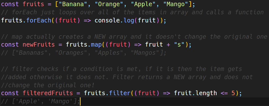 Arrays And Methods in Javascript