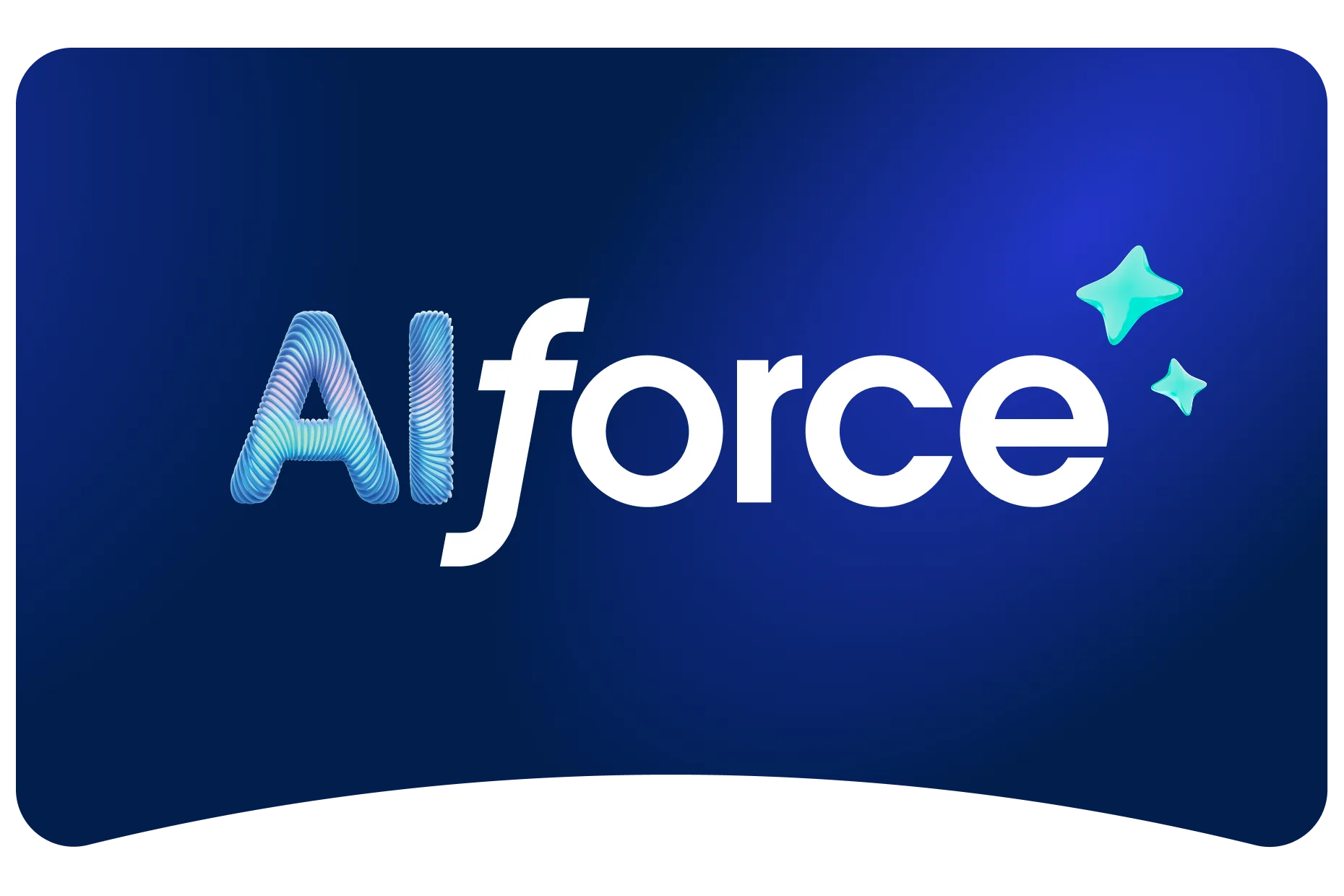 AIforce logo on a blue background