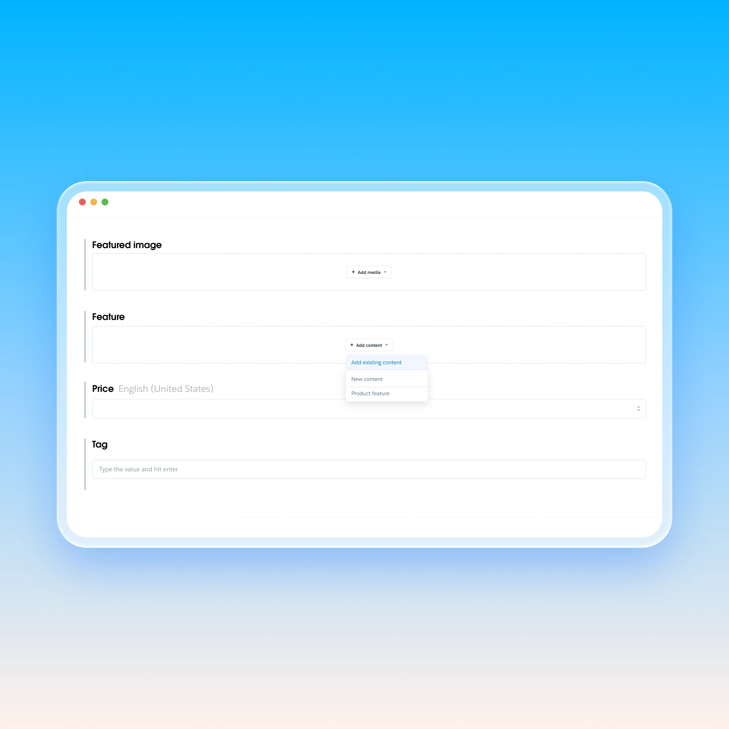 Stylized version of Contentful's core tools