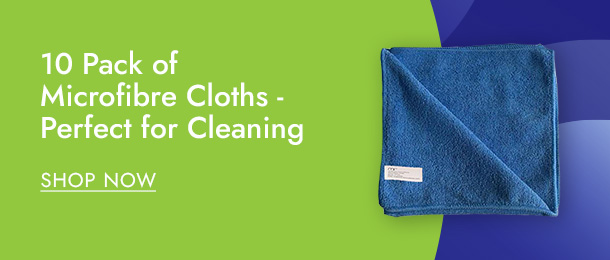 10 Pack of Microfibre Cloths - Perfect for Cleaning