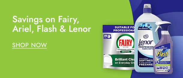 Savings on Fairy, Ariel, Flash & Lenor