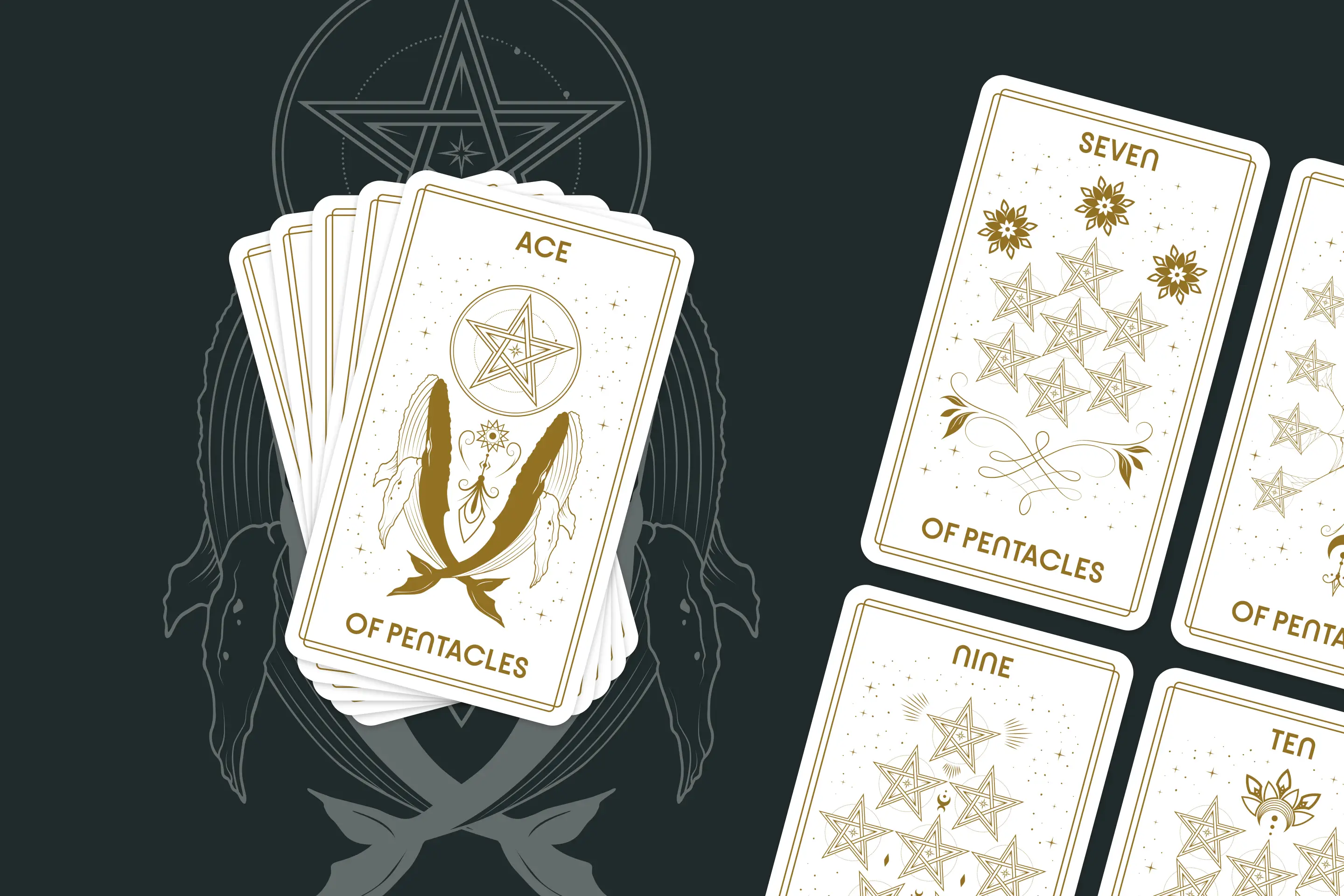 Suit of Pentacles Tarot Cards (Minor Arcana)