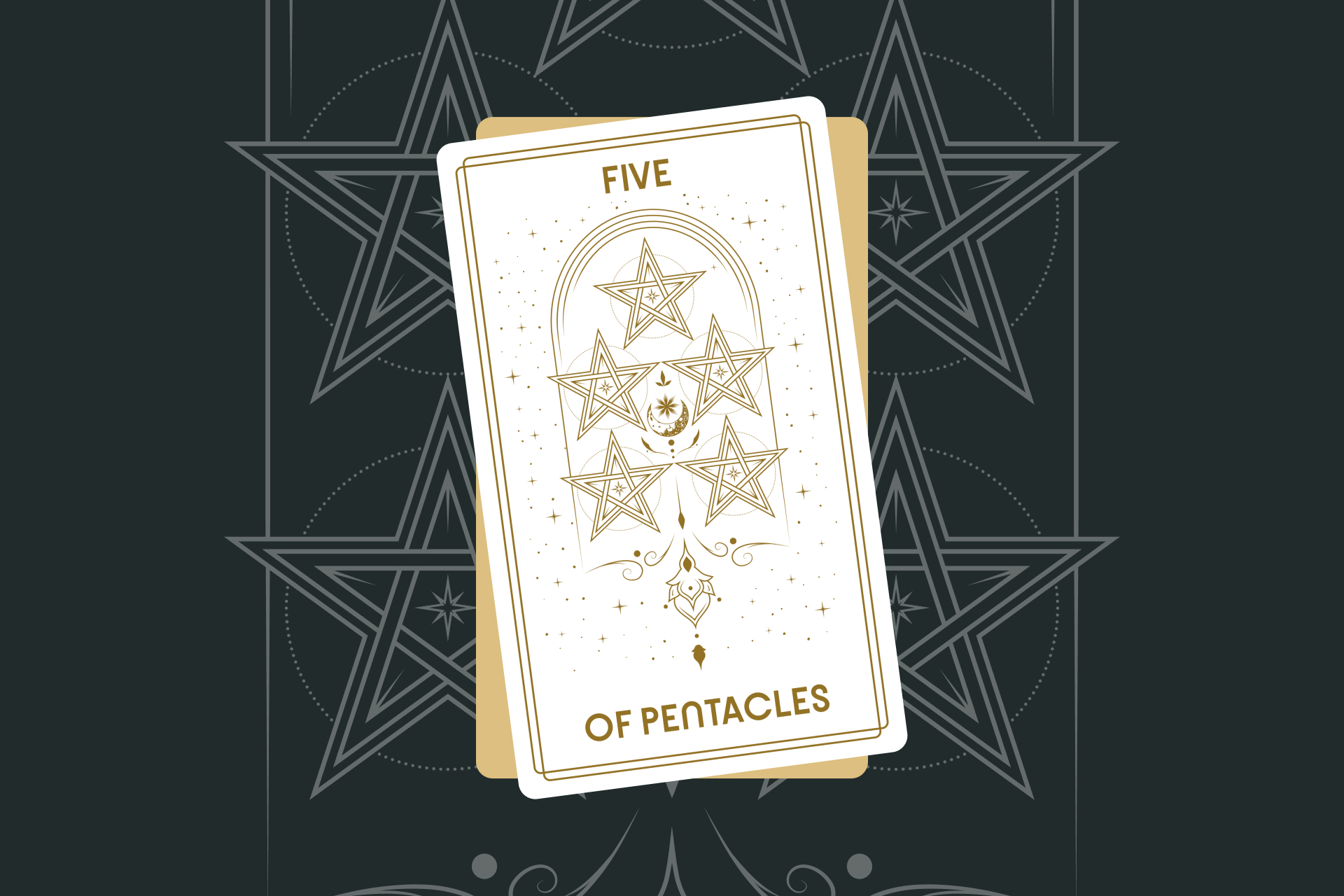 Five Of Pentacles Tarot Card Meaning And Keywords   Five Of Pentacles Tarot Card Minor Arcana 