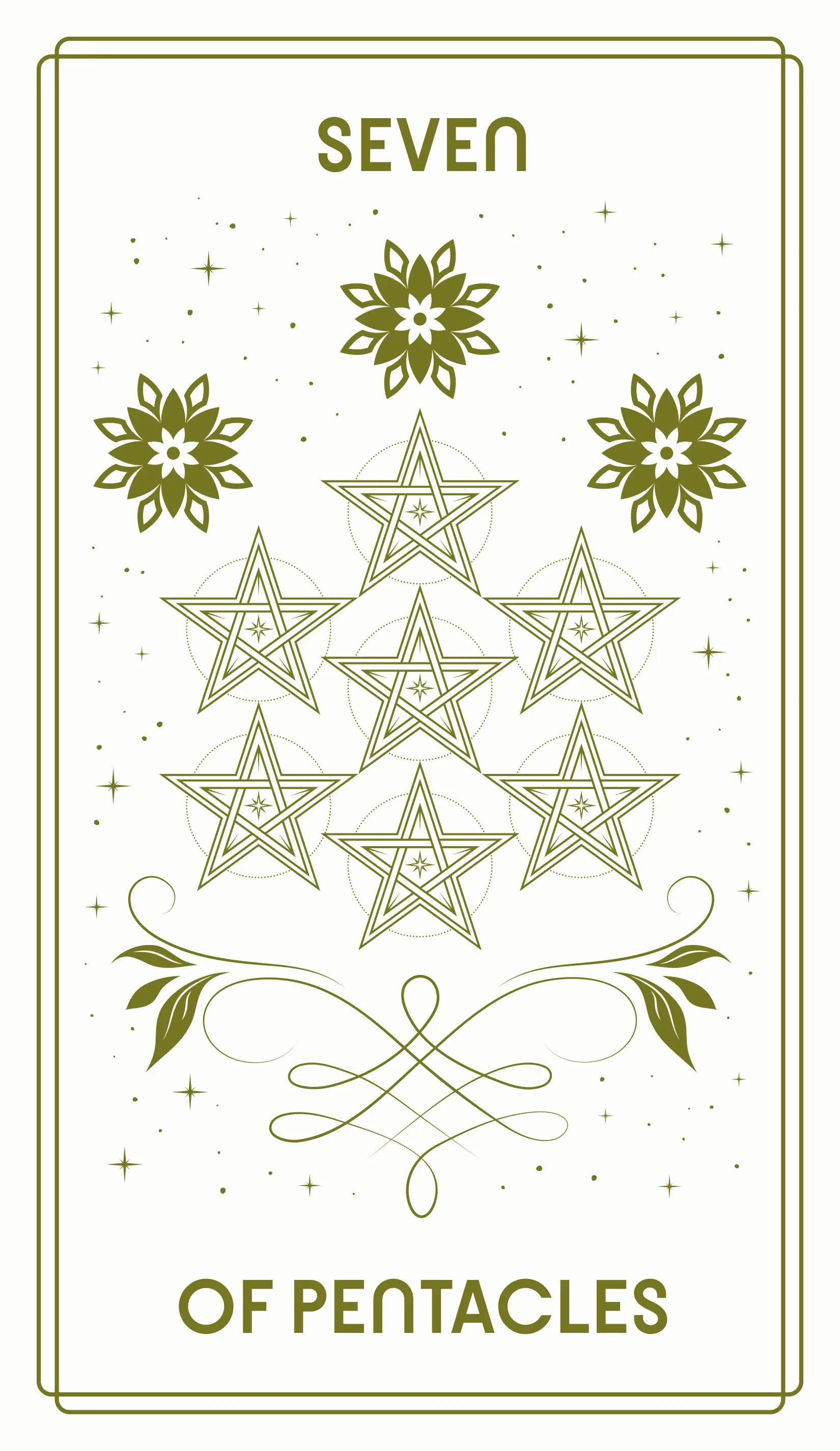 Seven of Pentacles Tarot Card