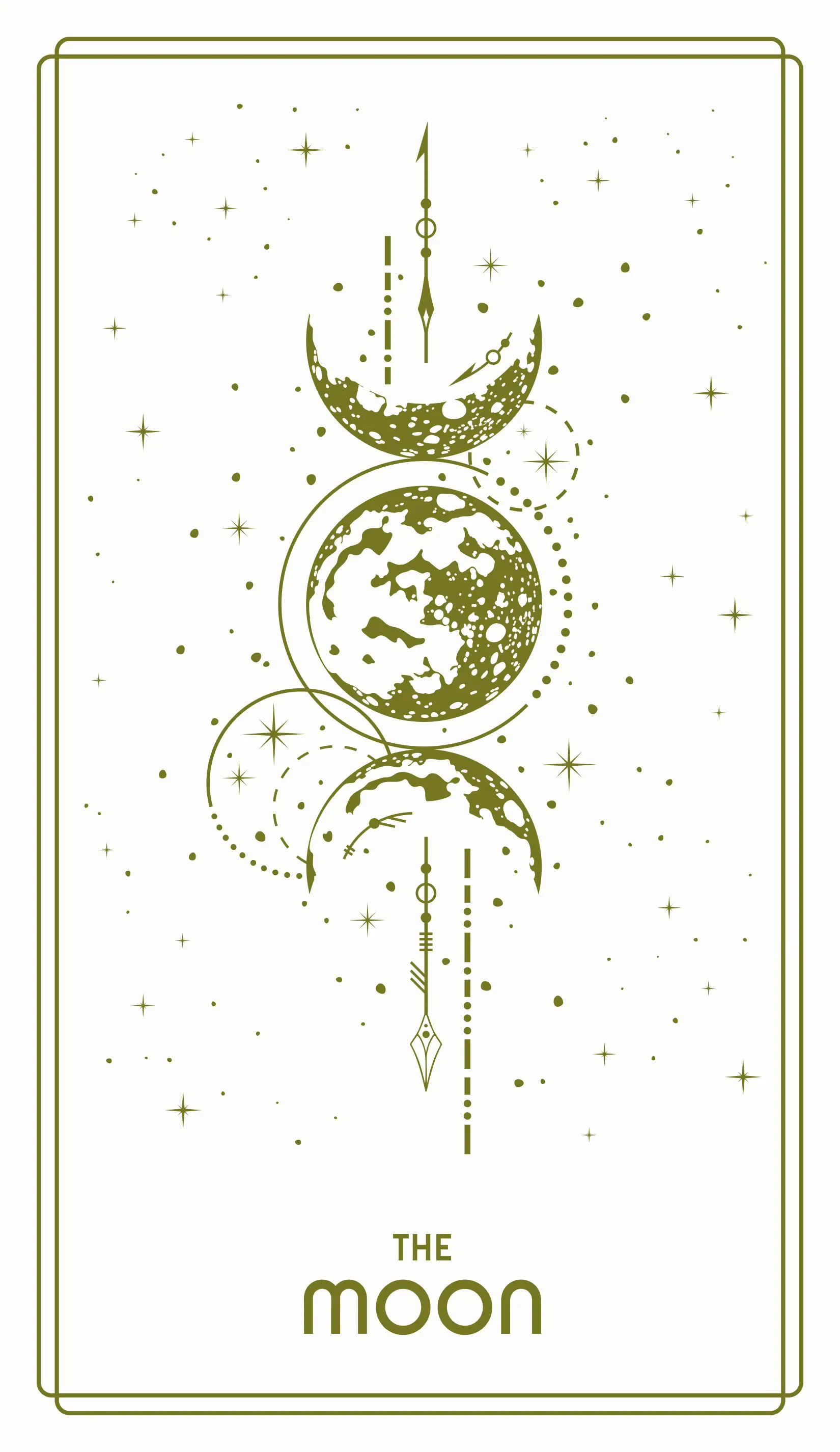 The Moon Tarot Card