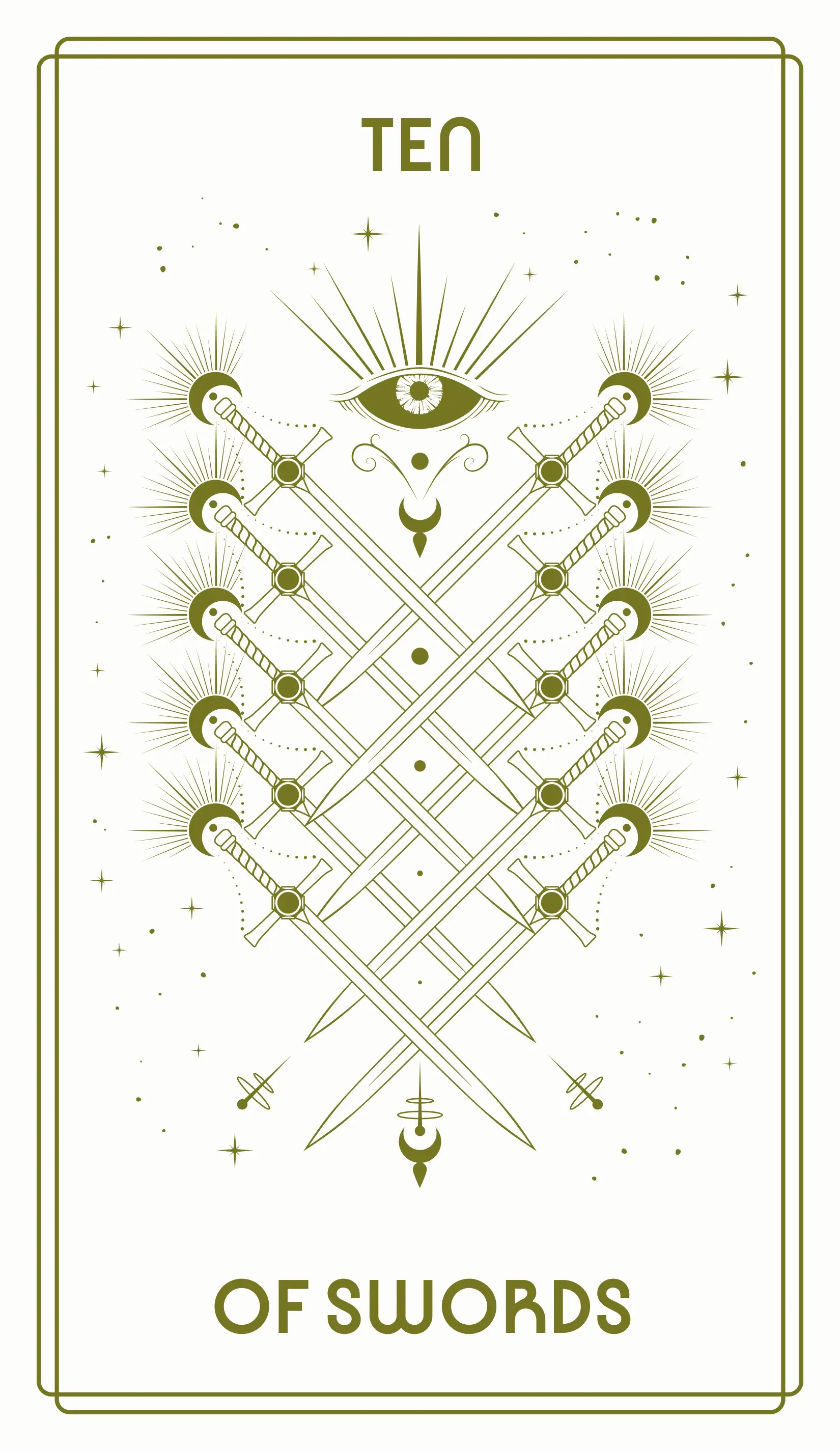 Ten of Swords Tarot Card